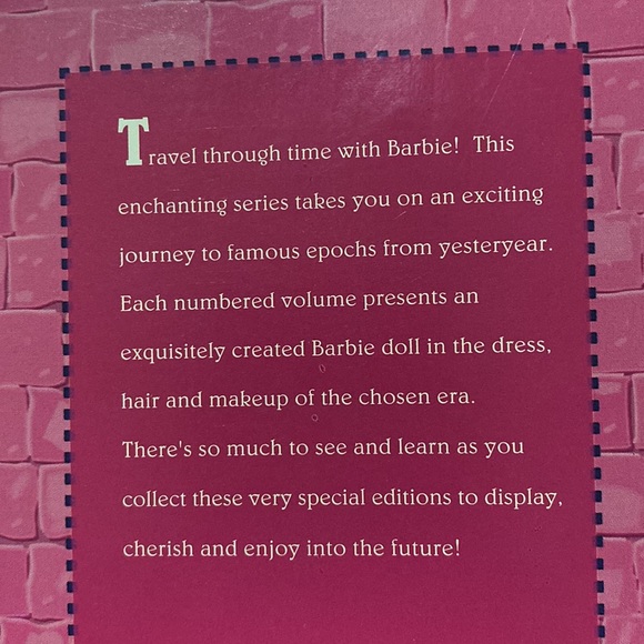 SALE! π Medieval Lady Barbie π The Great Eras Collection π 1994 π #12791 π - Picture 6 of 14